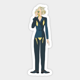 Suit Girl Express Yourself Sticker